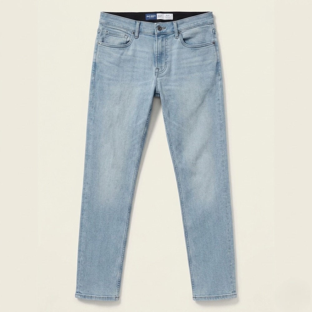 Old Navy Men's Go-Recycled Slim Fit Jeans Light Wash Blue Stretch Denim 32x32